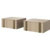 2 x VERICA SZAFKA NOCNA 50 1SZ - dąb biszkoptowy / złote uchwyty / wisząca