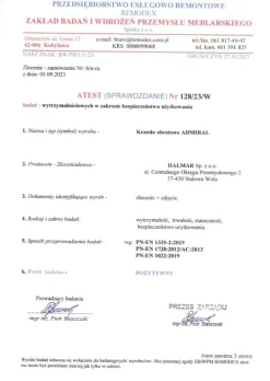 ADMIRAL fotel gabinetowy popielato / czarny1 sztuka