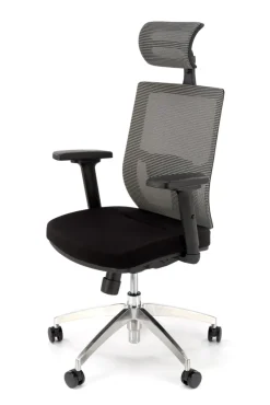 ADMIRAL fotel gabinetowy popielato / czarny1 sztuka