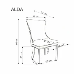 ALDA krzesło ciemny zielony (1p=2szt)1 sztuka
