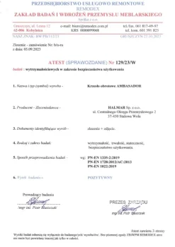 AMBASADOR fotel gabinetowy popielato / czarny1 sztuka