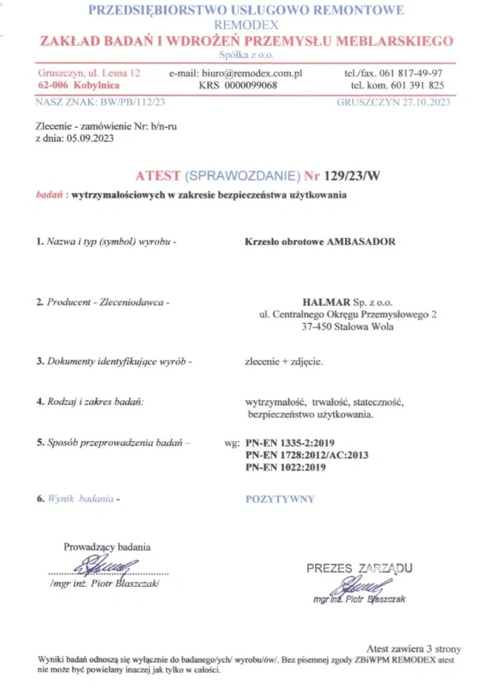 AMBASADOR fotel gabinetowy popielato / czarny1 sztuka
