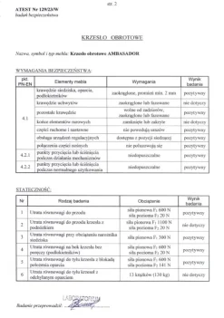 AMBASADOR fotel gabinetowy popielato / czarny1 sztuka