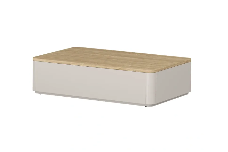 AMILIO ŁAWA 100 2SZ - cashmere / dąb olejowany