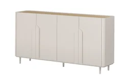 AMILIO KOMODA 200 4D - cashmere / dąb olejowany / uchwyty cashmere / nogi cashmere