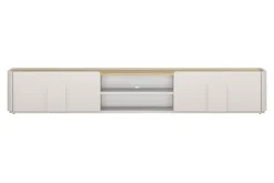 AMILIO RTV 220 1K1SZ - cashmere / dąb olejowany / uchwyty cashmere