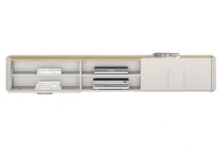 AMILIO RTV 220 1K1SZ - cashmere / dąb olejowany / uchwyty cashmere