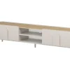 AMILIO RTV 220 1K1SZ - cashmere / dąb olejowany / uchwyty cashmere / nogi cashmere
