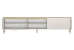 AMILIO RTV 220 1K1SZ - cashmere / dąb olejowany / uchwyty cashmere / nogi cashmere