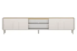 AMILIO RTV 220 1K1SZ - cashmere / dąb olejowany / uchwyty cashmere / nogi cashmere