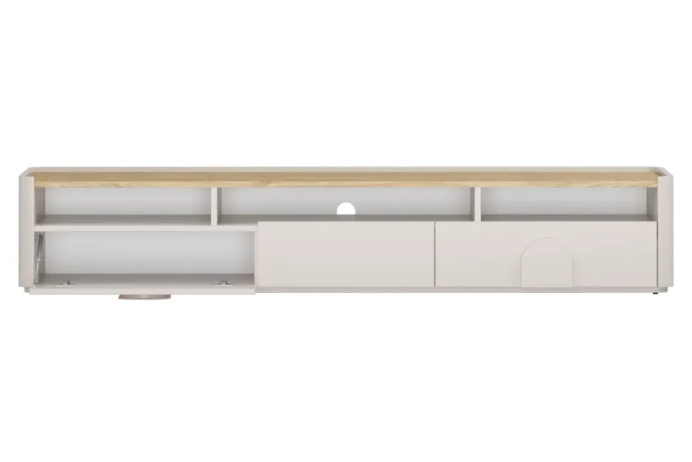 AMILIO RTV 200 1K2SZ - cashmere / dąb olejowany / uchwyty cashmere