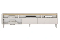 AMILIO RTV 200 1K2SZ - cashmere / dąb olejowany / uchwyty cashmere / nogi cashmere