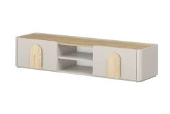 AMILIO RTV 170 1K1SZ - cashmere / dąb olejowany / uchwyty dąb jasny