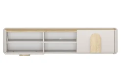 AMILIO RTV 170 1K1SZ - cashmere / dąb olejowany / uchwyty dąb jasny