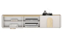 AMILIO RTV 170 1K1SZ - cashmere / dąb olejowany / uchwyty dąb jasny