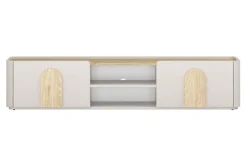 AMILIO RTV 170 1K1SZ - cashmere / dąb olejowany / uchwyty dąb jasny