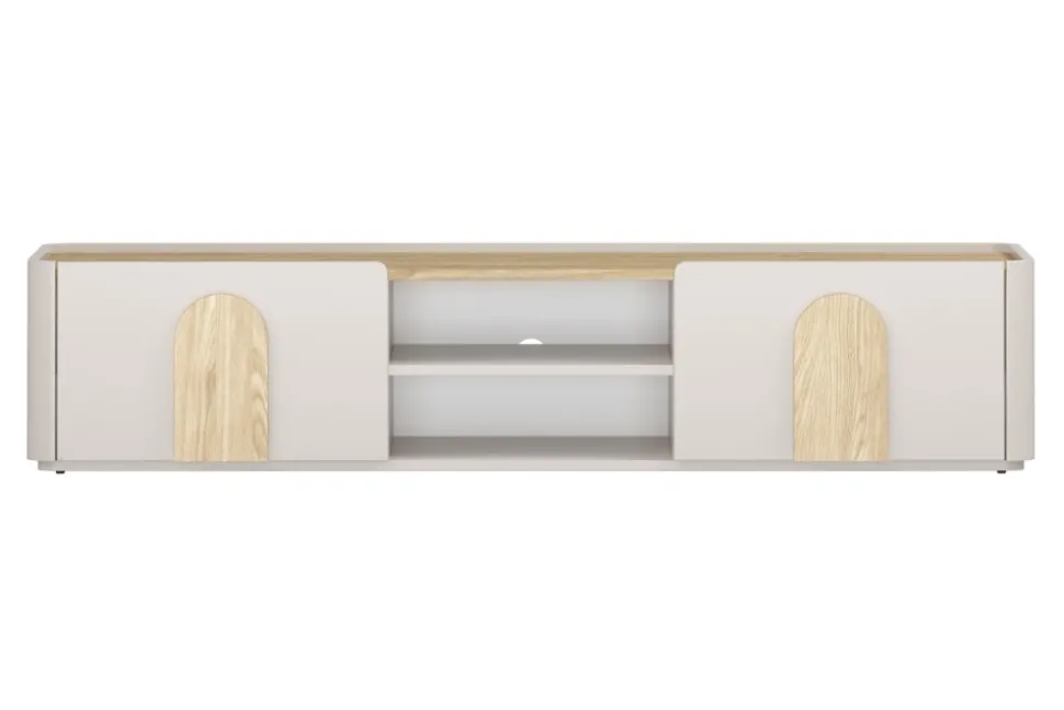 AMILIO RTV 170 1K1SZ - cashmere / dąb olejowany / uchwyty dąb jasny