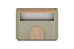 AMILIO SZAFKA NOCNA 50 1SZ - eukaliptus / dąb baltic dune / uchwyty dąb naturalny