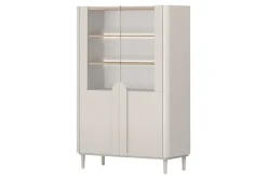 AMILIO WITRYNA 100 2D - cashmere / dąb olejowany / uchwyty cashmere / nogi cashmere