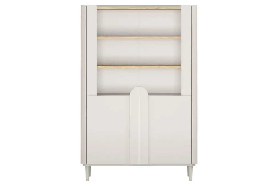 AMILIO WITRYNA 100 2D - cashmere / dąb olejowany / uchwyty cashmere / nogi cashmere