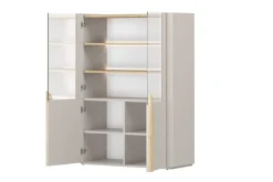 AMILIO WITRYNA 100 2D - cashmere / dąb olejowany / uchwyty dąb jasny