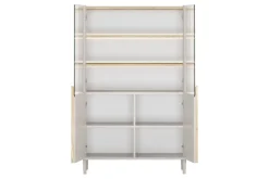 AMILIO WITRYNA 100 2D - cashmere / dąb olejowany / uchwyty dąb jasny / nogi cashmere