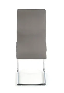 ARCO Krzesło metalowe chromowane / eko skóra kolor popiel (1p=2szt)1 sztuka