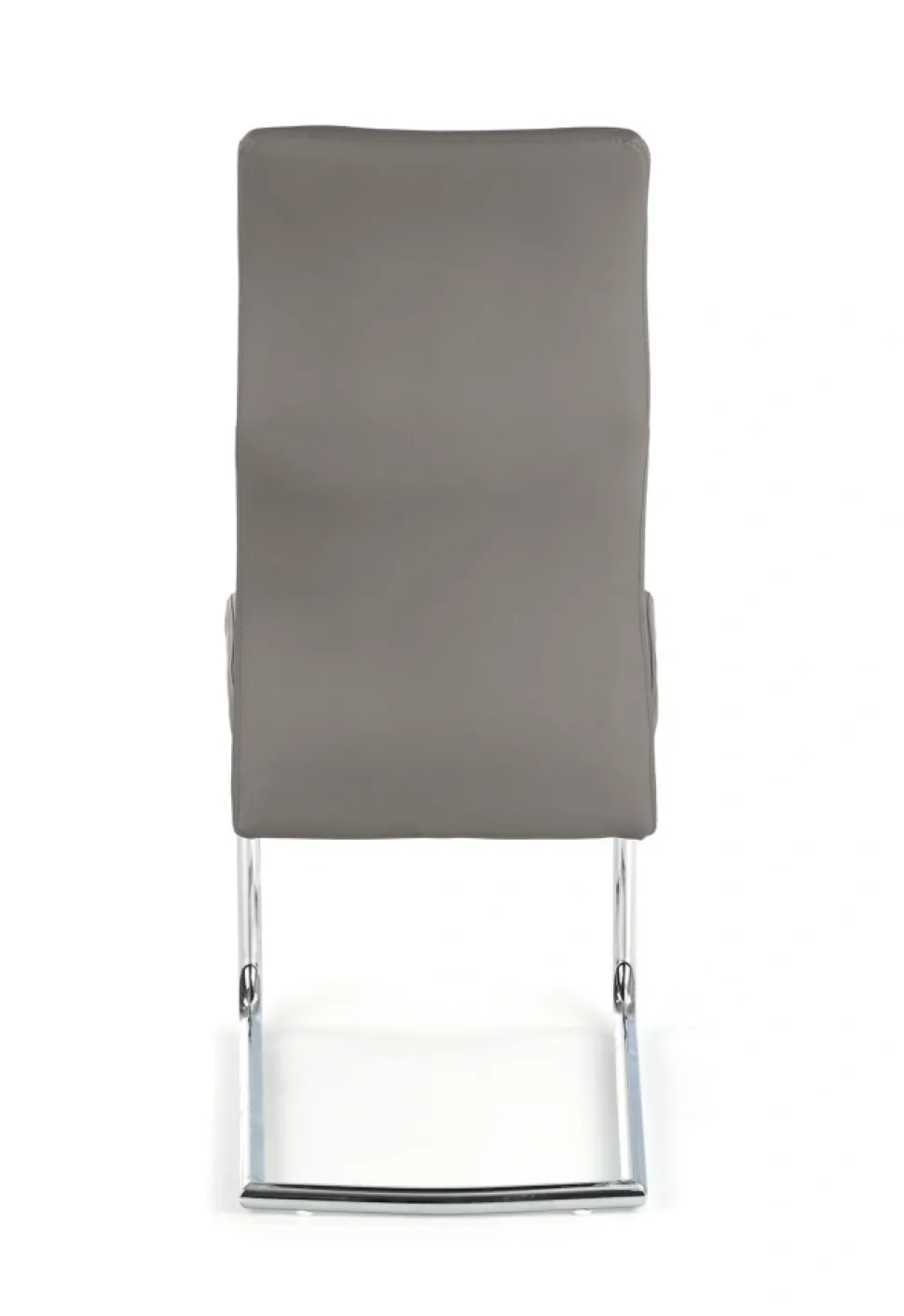 ARCO Krzesło metalowe chromowane / eko skóra kolor popiel (1p=2szt)1 sztuka