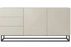 ASHA KOMODA 167 2D3SZ - cashmere / czarny stelaż