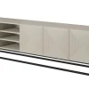 ASHA RTV 200 5D z wnęką - cashmere / czarny stelaż
