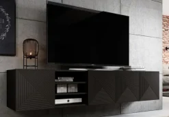 ASHA RTV 200 5D z wnęką - czarny mat / wisząca