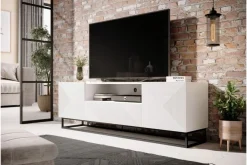 ASHA RTV 167 2D1SZ - biały mat / stelaż