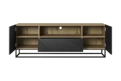 ASHA RTV 167 2D1SZ - czarny mat / artisan / stelaż