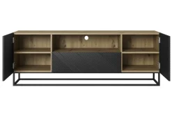 ASHA RTV 167 2D1SZ - czarny mat / artisan / stelaż