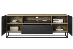 ASHA RTV 167 2D1SZ - czarny mat / artisan / stelaż