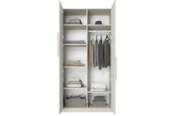 ASHA SZAFA 100 2D - cashmere / uchwyty cashmere / cokół