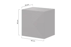 ASHA SZAFKA WISZĄCA 40 1D - czarny mat / artisan