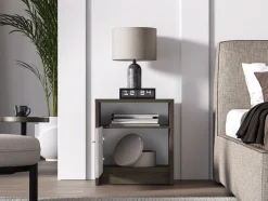 Avante 08 dąb windmill / MDF cashmere połysk - szafka nocna 1D