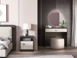 Avante 08 dąb windmill / MDF cashmere połysk - szafka nocna 1D