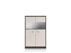 Avante 03 dąb windmill / MDF cashmere połysk - witryna 2D