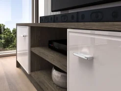Avante 06 dąb windmill / MDF cashmere połysk - RTV 2D