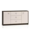Avante 04 dąb windmill / MDF cashmere połysk - komoda 2D3S
