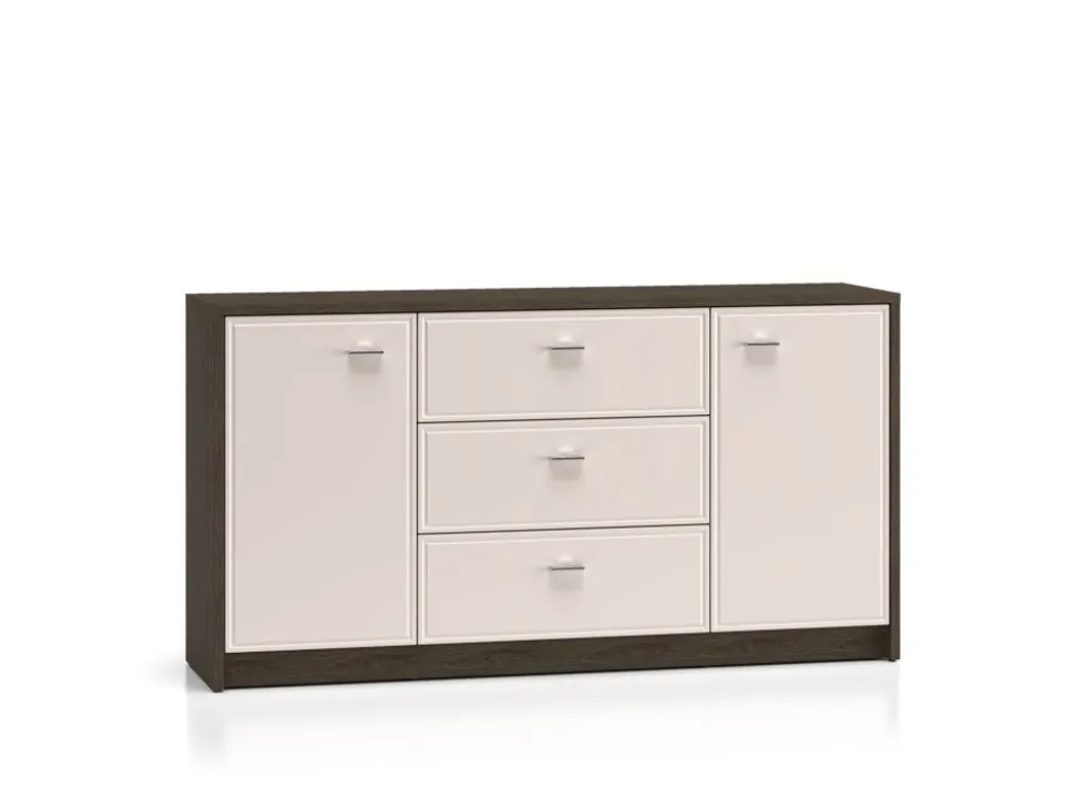 Avante 04 dąb windmill / MDF cashmere połysk - komoda 2D3S