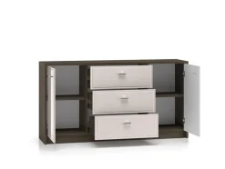 Avante 04 dąb windmill / MDF cashmere połysk - komoda 2D3S