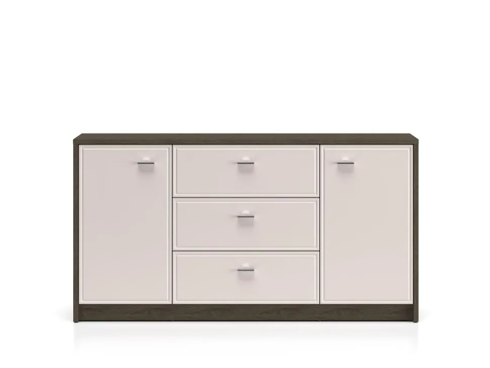 Avante 04 dąb windmill / MDF cashmere połysk - komoda 2D3S
