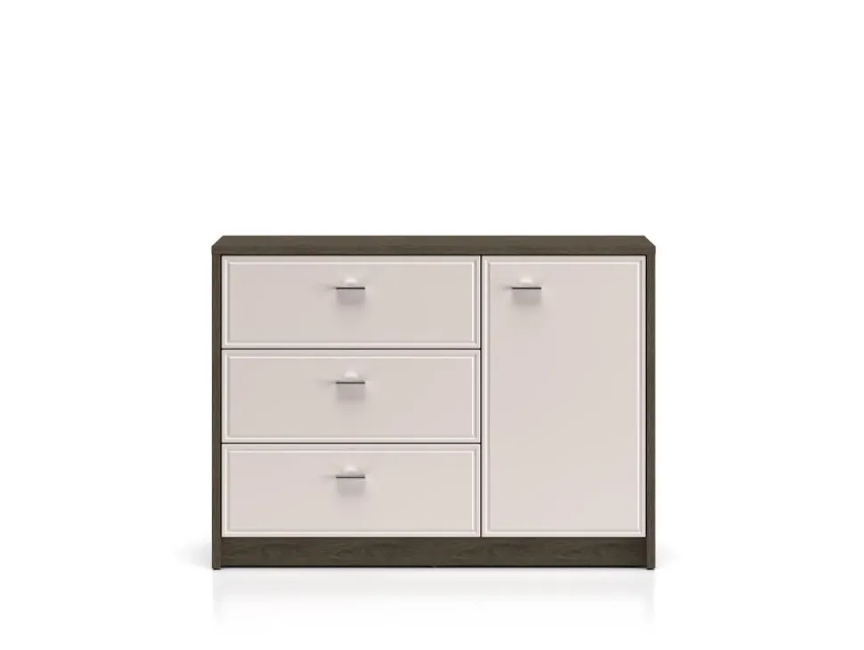 Avante 05 dąb windmill / MDF cashmere połysk - komoda 1D3S