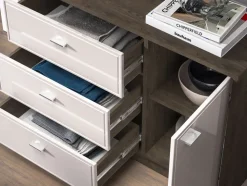 Avante 05 dąb windmill / MDF cashmere połysk - komoda 1D3S