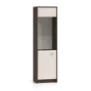 Avante 02 dąb windmill / MDF cashmere połysk - witryna 1DL/P