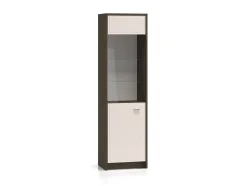 Avante 02 dąb windmill / MDF cashmere połysk - witryna 1DL/P