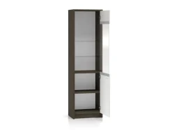 Avante 02 dąb windmill / MDF cashmere połysk - witryna 1DL/P